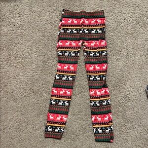 Festive Reindeer Patterned Leggings